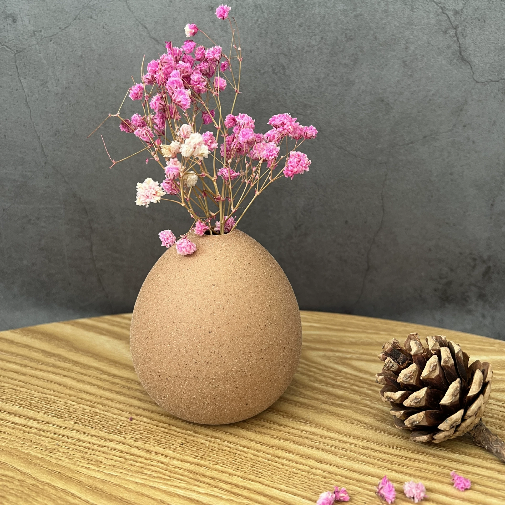 2024 Внешняя торговля Главная мини керамическая ваза ароматерапия бутылка яйцо сферическая украшение из сухих цветов гидропонная Маленькая ваза