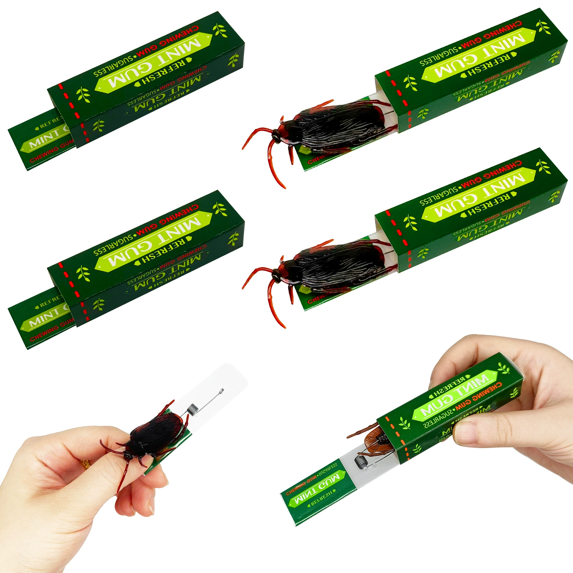 Симулятор таракана жевательная резинка целиком обманывает игрушку Первоапрельский день новый странный забавный испуг забавная игрушка