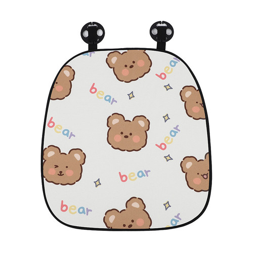 Car Seat Cushion Cartoon Bear Ice Silk Car Seat Cushion Summer General Breathable Ventilated Car Interior Seat Cushion