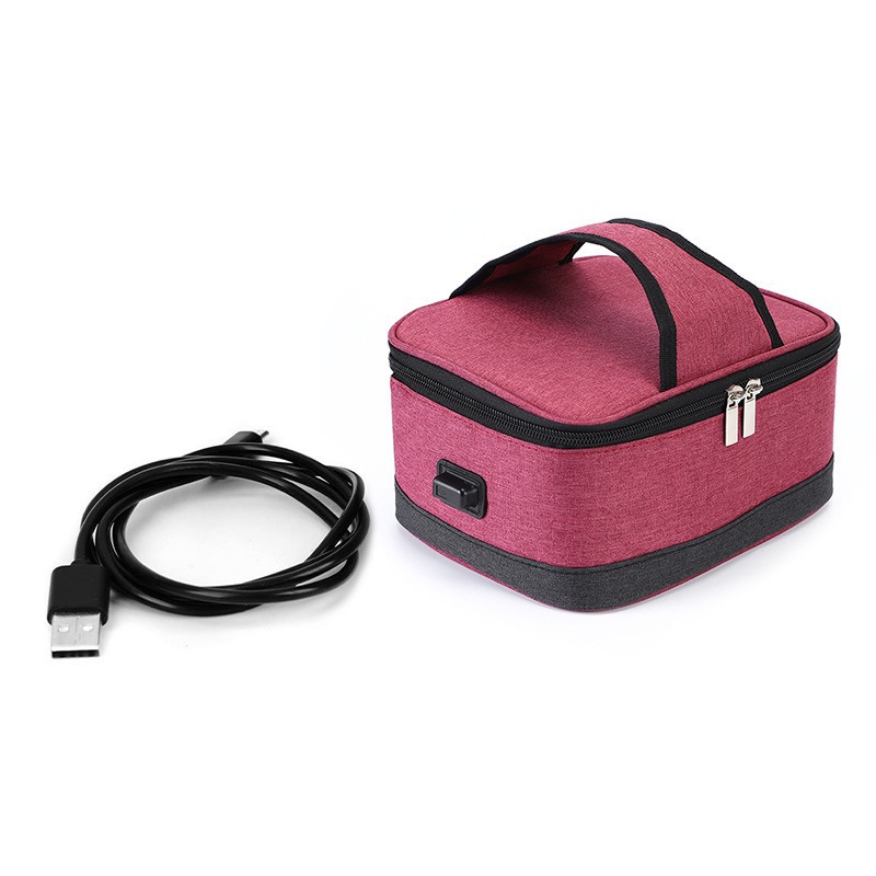 Bolsa térmica USB, bolsa aislada, bolsa térmica para el almuerzo con temperatura constante para montar en el coche, caja térmica eléctrica portátil, lonchera térmica para picnic