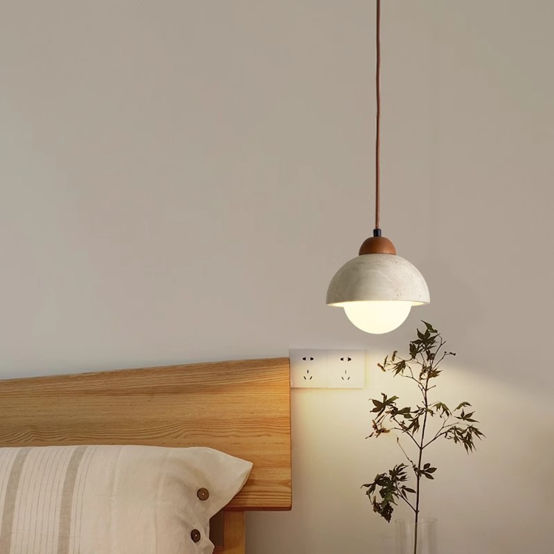 Estilo japonés de la cama de piedra Huangdong viento crema retro creativo restaurante de alojamiento lámpara de cama