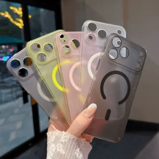 磨砂iPhone17promaxPC磁吸手机壳全包苹果16高级感15保护套