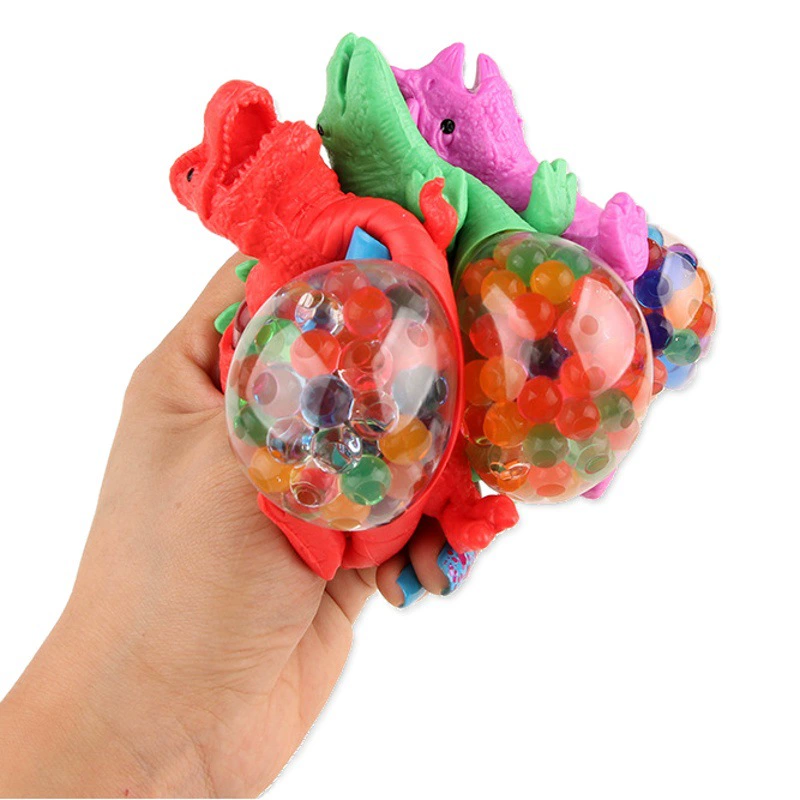 Новый стиль вентиляционное отверстие динозавр щепотка музыка динозавр Виноградный Шар декомпрессия Магия Красочные Бусины Виноградный Шар ларек ночной рынок оптом