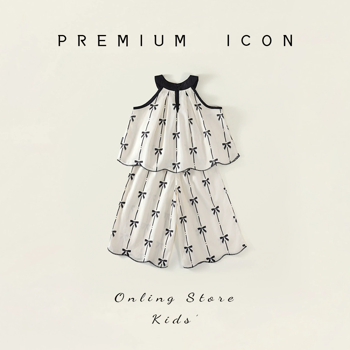 Children's Cotton Summer Set, Designer Two-Piece Outfit, Lightweight Breathable (90–140 cm)