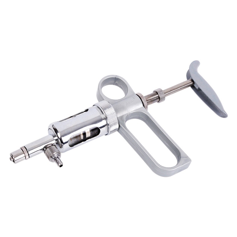 JIASHAN 10ml jeringa continua veterinaria de cerdo, ganado vacuno y ovejas jeringa de inyección automática jeringa vacuna ajustable