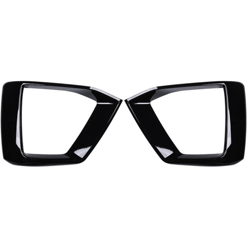 Suitable for Audi A5 modified Black Warrior fog light decorative sticker S5 grille surround front face exterior trim sticker blackened