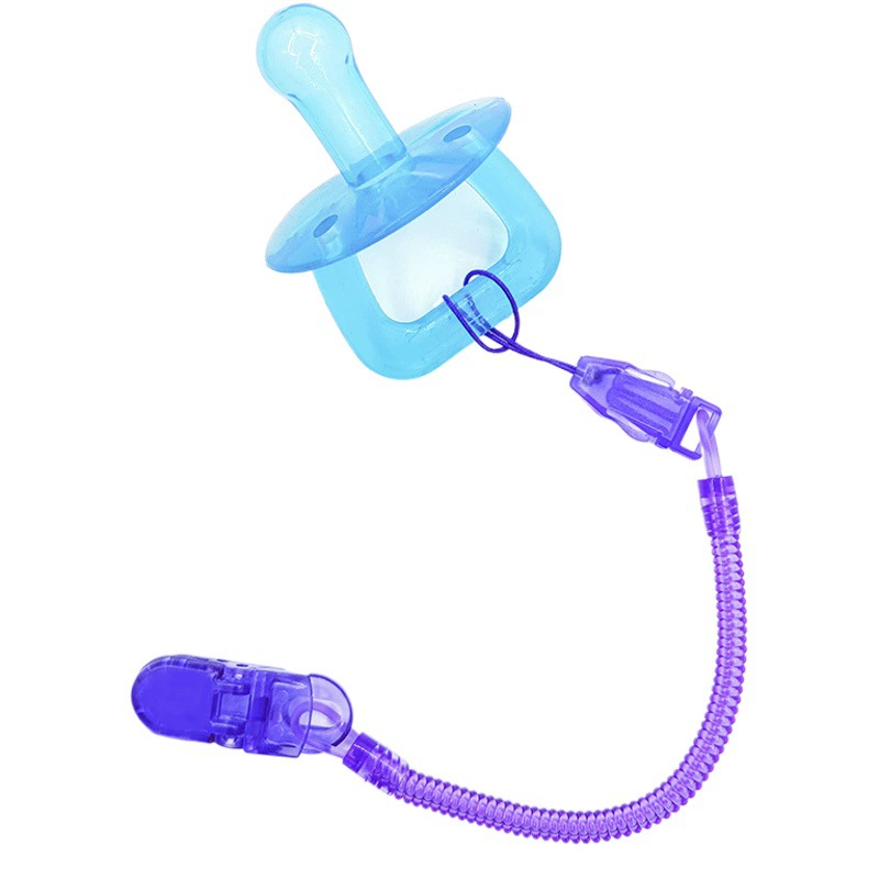 Цепочка-держатель для детской соски, цепочка против падения, цепочка для прорезывания зубов из поликарбоната, силиконовая цепочка для соски, жевательный держатель для соски.