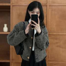 衣品乐高级感超好看冷淡系短外套韩系小众设计不撞款秋冬2025新款