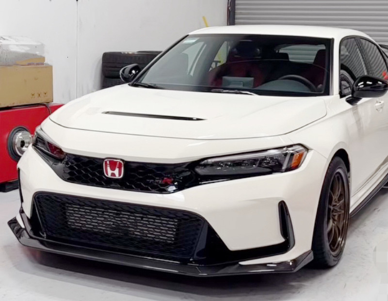 Carbon fiber front lip spoiler for 2022+ Honda Civic Type R FL5 VARIS model