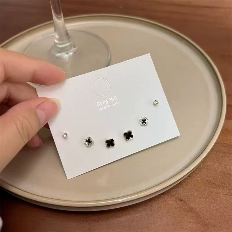 earrings korean style metal set — simple elegant designs, lightweight 0.006 kg
