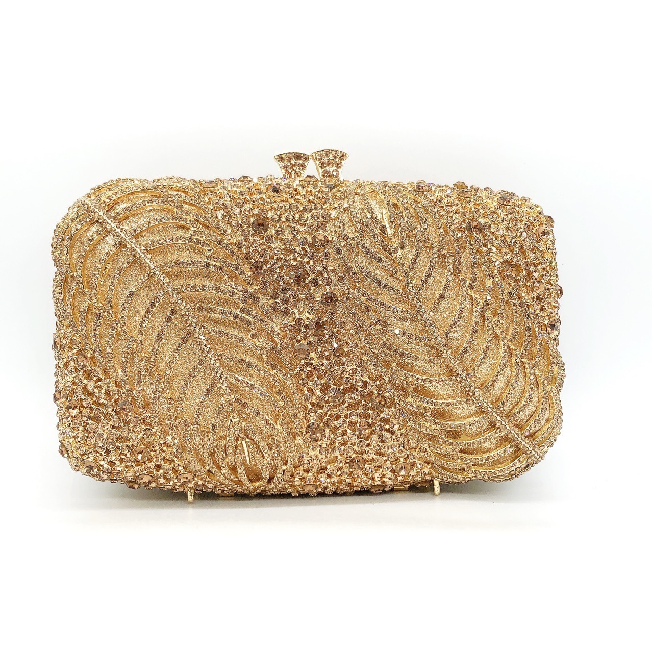 Seleccione estrictamente dos hojas de diamantes bolsas de cena de banquete transfronterizas de diamantes de mano vestido bolsas de mujeres bolsas de embrague