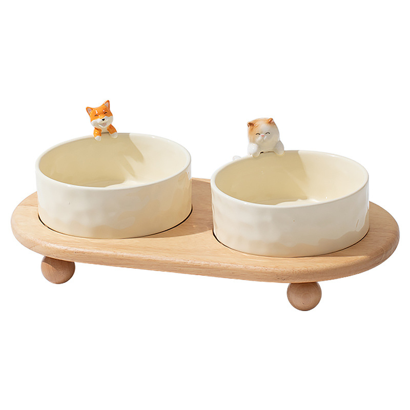 Entrada llave de entrada cerámica Shiba Inu gato lindo salón Mesa café zapato cosméticos joyería almacenamiento Tazón