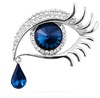 Glossy crystal, brooch for eyelashes lapel pin, wholesale