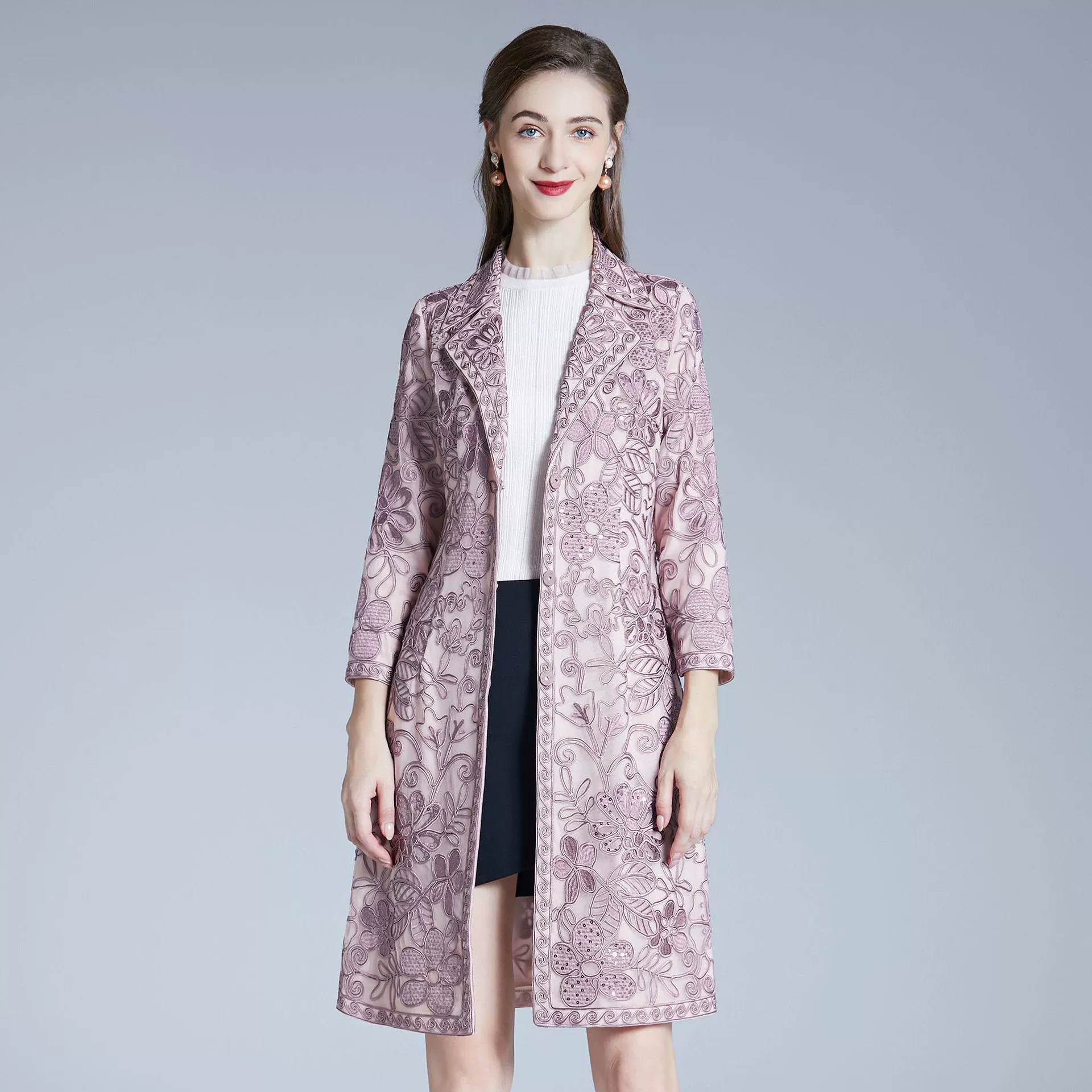 Оптовая продажа женской одежды больших размеров 6XL от шэньчжэньской марки, новая зимняя коллекция в европейском и американском стиле, платье для мамы невесты на праздник.