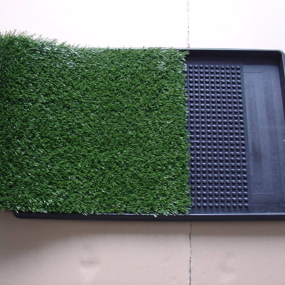 Трехслойный коврик для домашних животных, газонный туалет для домашних животных 51X64 см может быть оснащен двумя газонами 20x25inch