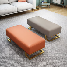 欧式床尾凳 现代时尚铁艺皮沙发门厅换鞋凳卧室床尾长凳休息凳子