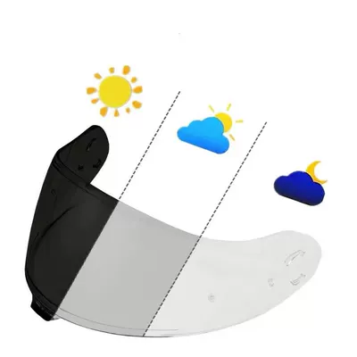 Suitable for Shoei Neotec Dəbilqə (Kaska) aksesuarları - neotec-3-transparent-to-black