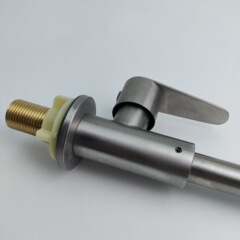 304 Single Cold Water Faucet Household Stainless Steel Sink Dishwasher Dish Basin Brushed Stainless Steel Faucet