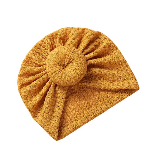 New European and American children's hats, cute donut woolen waffle baby hats, cross-border Indian fetal hats