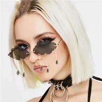 2020 Личность безрамочных дождевых капель солнцезащитные очки AliExpress Ocean Pie Cloud солнцезащитные очки Европейская и американская мода уличные очки