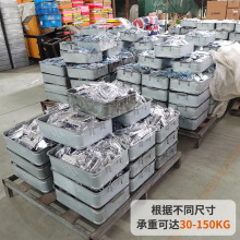 ✅金属周转箱铁皮周转箱车间工具盒整理零件盒仓储铁盒仓储笼铁框