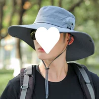 Шляпа от солнца, летняя шляпа с полями для рыбалки, УФ-защита, мужская рыбацкая шляпа, защита от солнца, солнцезащитный козырек, уличная шляпа от солнца, крутая шляпа