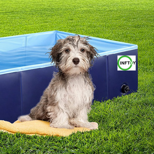 Outdoor Rectangular Swimming Pool Pet Free Inflatable Bathtub Pool Pet Folding Pool Animal Square Bathtub