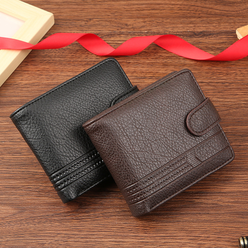 Factory wholesale men's wallet PU leather short foreign trade cross-border zipper buckle wallet new wallet coin purse Factory wholesale men's wallet PU leather short foreign trade cross-border zipper buckle wallet new wallet coin purse