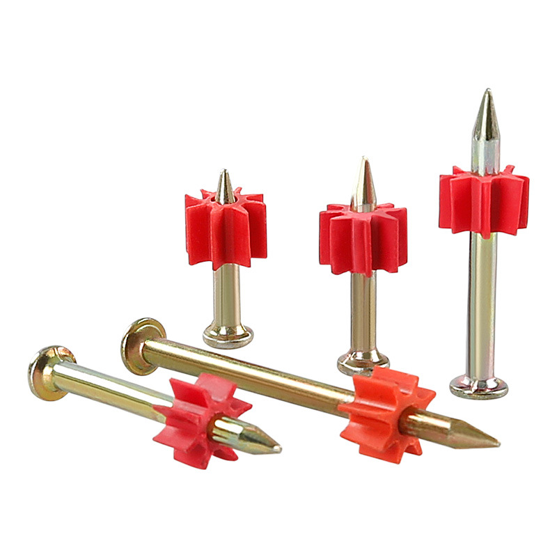 Clavo de cemento duro que dispara el clavo de acero que hace publicidad del clavo que cuelga la pintura clavo de la pared del clavo del aire acondicionado que cuelga la placa fija clavo del arma del clavo con la manga de goma