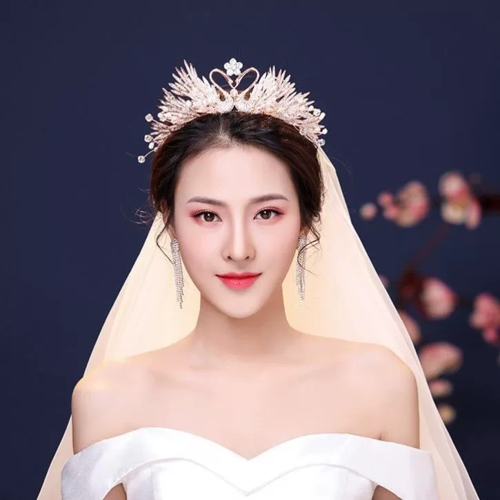 Tiara for bride, set, 2021 collection, 3 piece set