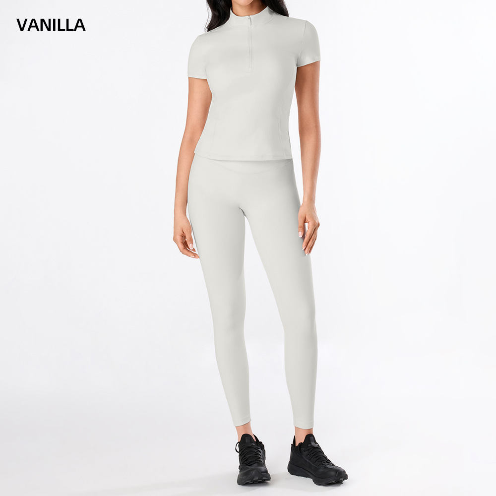 Yoga desnudo chaleco de mujer nuevo cintura alta hip running pantalones de entrenamiento elástico ajuste conjunto de ropa de entrenamiento