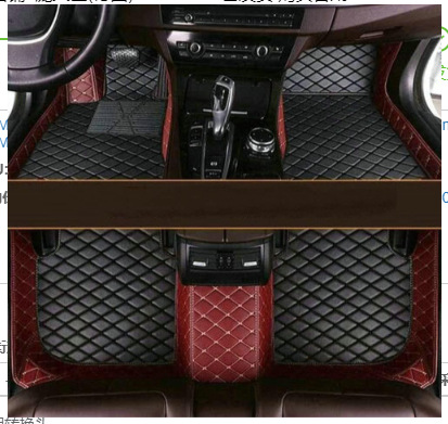 Cross-Border Amazon Color-Blocked Car Floor Mats, Fully Surrounded Car Floor Mats, Suitable for Tesla Anti-Slip