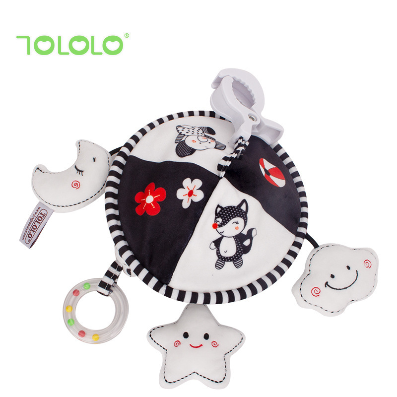 Móvil de cuna relajante TOLOLO con nubes, juguete colgante para cochecito, campana, dispositivo BB, campanilla de viento, juguete educativo temprano para colgar en la cama.