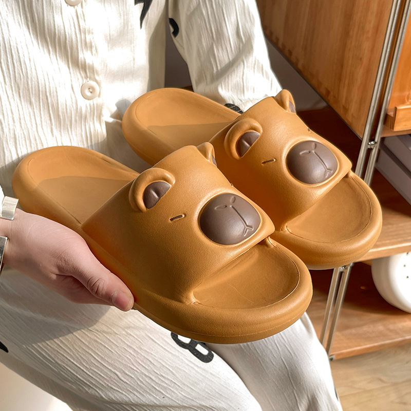 Hermosas zapatillas infantiles para niños niños nuevos zapatillas de dibujos animados antideslizantes para mujeres