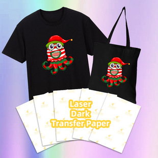 laser Black and Dark Colored T Shirt Transfers Paper