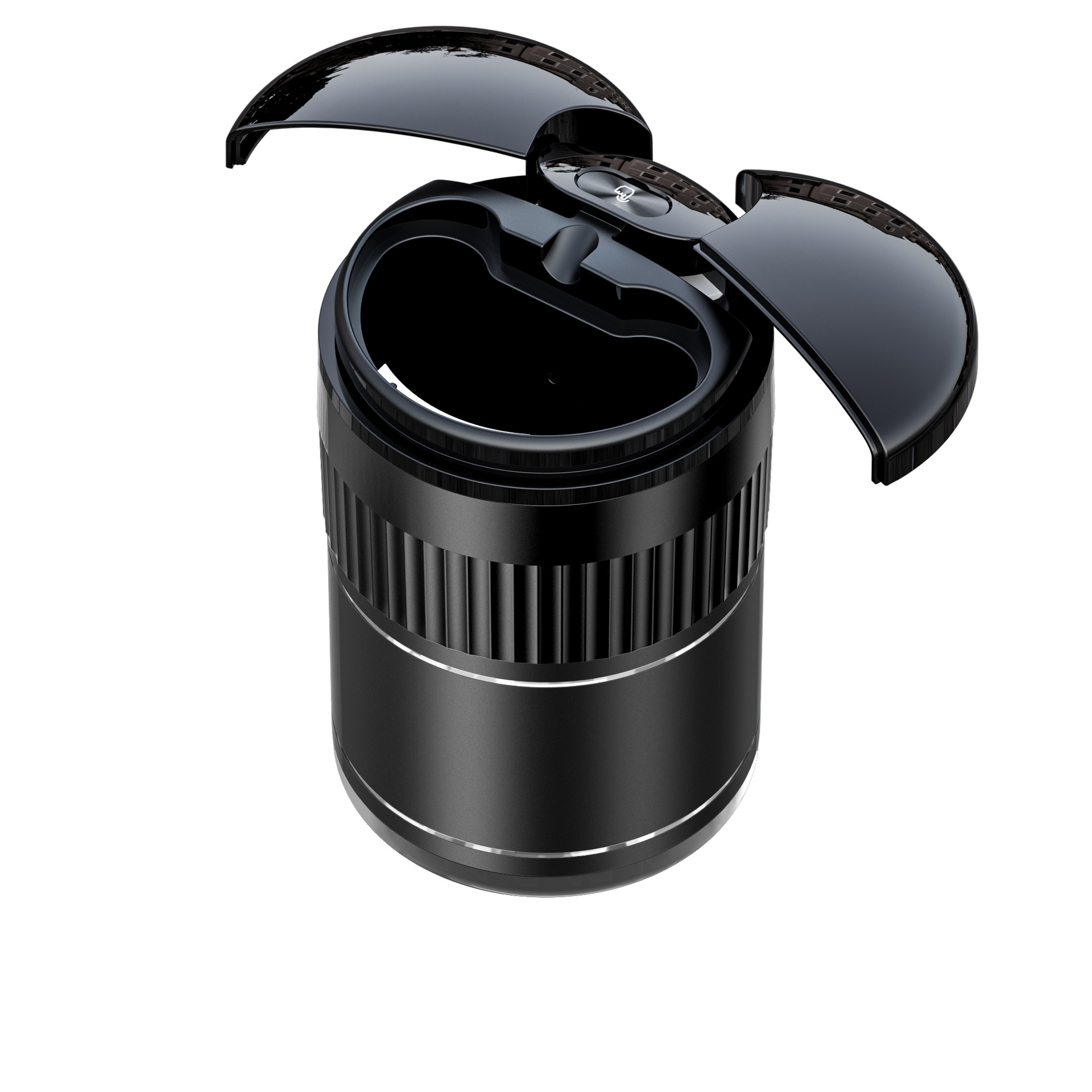 Car Ashtray Smart, Qìchē Car ashtray - black-touch-sensor-a70s-113mm72mm