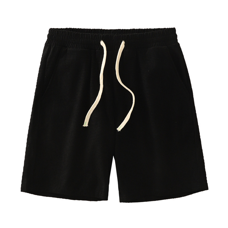 Calções de desporto masculinos em malha waffle para basquetebol_voghion.com