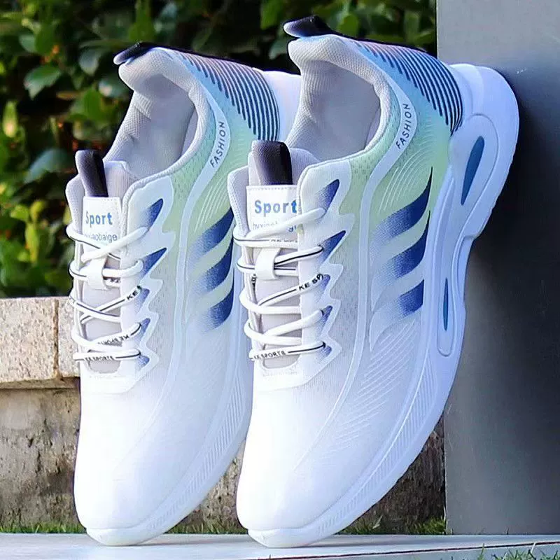 Летние сетчатые маленькие белые туфли