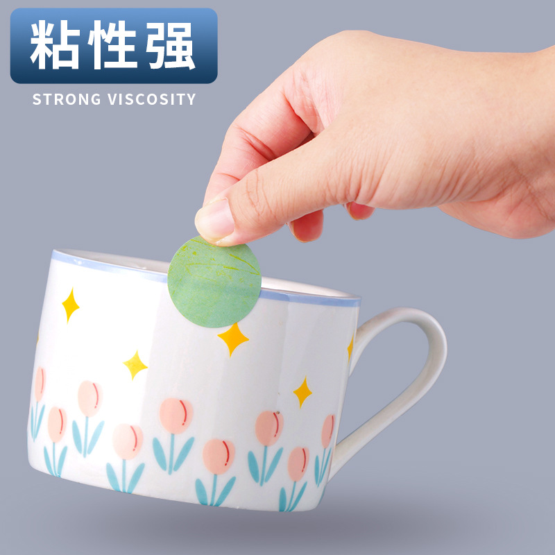 Pegatinas de puntos Morandi, separadores de páginas para agendas, redondos, autoadhesivos, para sellar