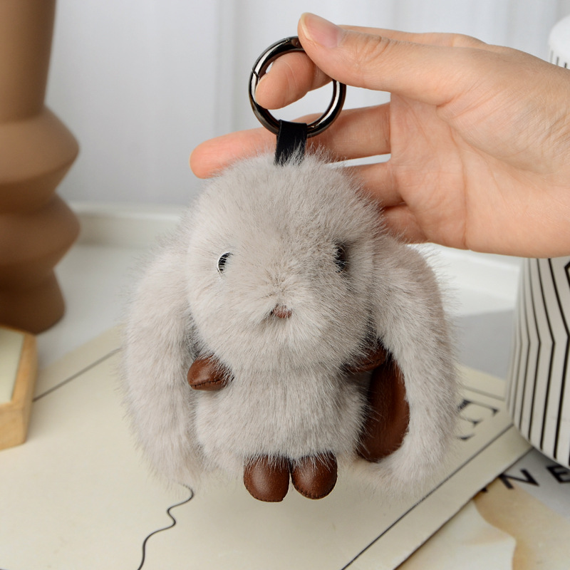 Plush cute rabbit, backpack, high-end doll, keychain, internet celebrity