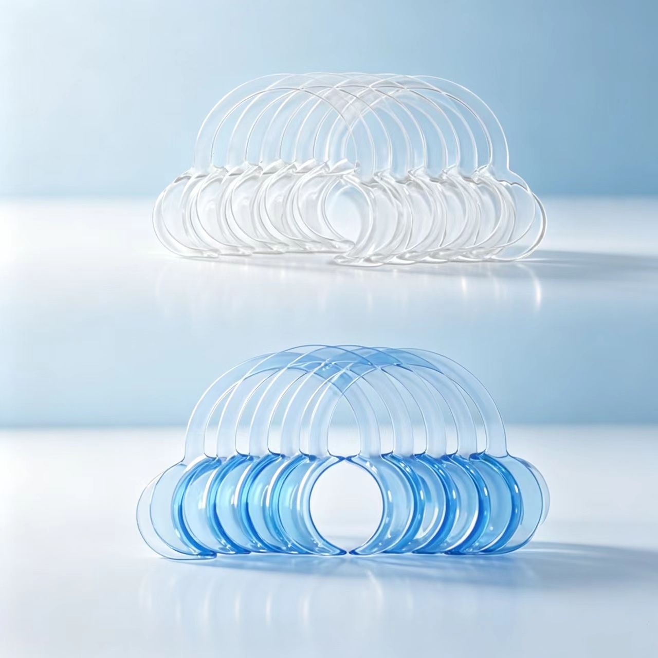 Dental disposable mouth retractor C-type