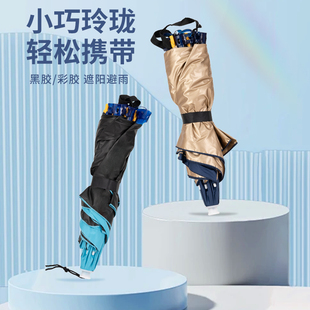Fishing Umbrella New Umbrella Hat Head-Mounted Umbrella Foldable Portable Double-Layer Overhead Umbrella Outdoor Parasol Wholesale