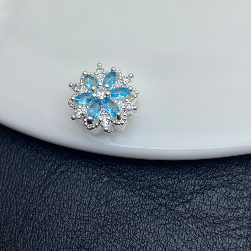 保色满钻芒星通孔魔盒穿珠手工水晶文玩手串手链DIY饰品配件串珠|undefined