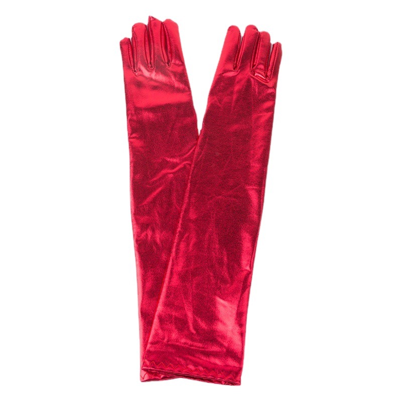 Bronceado de tela moda BOLA DE Halloween guantes de moda guantes de rendimiento de cuero guantes de rendimiento de etapa larga al por mayor