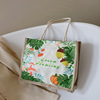 Japanese fashionable cute fresh one-shoulder bag, city style, cotton and linen, in Japanese style