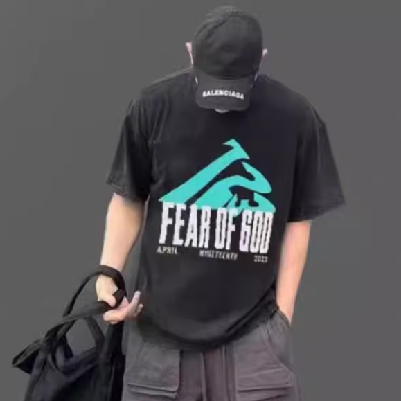 Essentialszone Rrr123 Washed High Street American Fashion Brand Men and Women Couple Short-Sleeved T-Shirt Loose