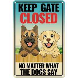Kadezia 7.8x11.9 英寸"Keep Gate Closed \u2013 No Matter