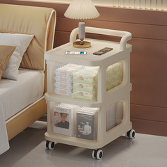 Factory Source|Cart Storage Rack Bedroom Storage Baby Supplies Snack Cabinet Multi-layer Mobile with Wheels Storage 