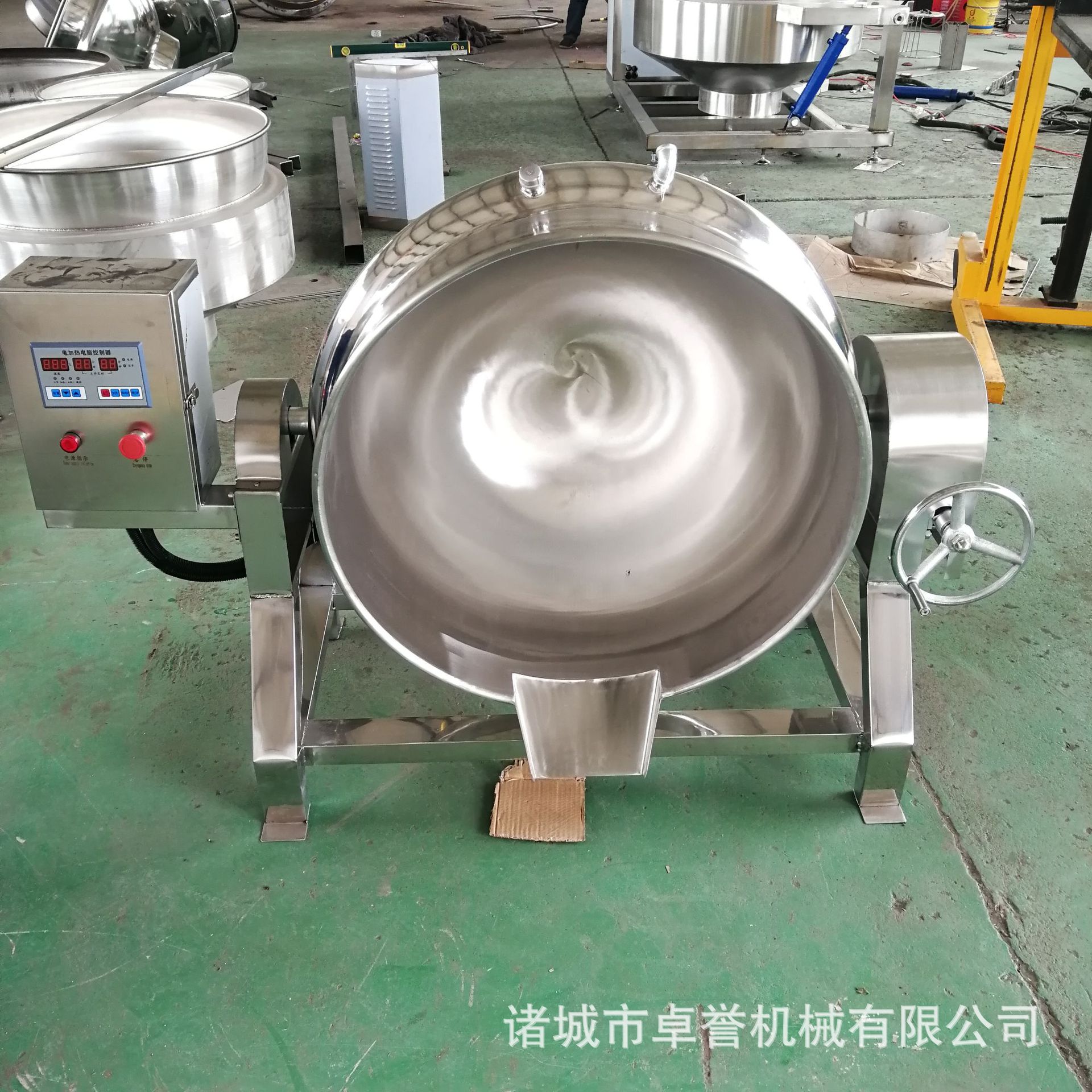 不锈钢电加热自动搅拌炒制机 辣椒酱牛肉酱枇杷膏梨膏果酱熬制锅