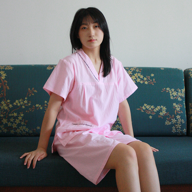고급 면화 커플 홈 의류 잠옷 목욕 옷 발 치료 옷 물리 치료 뷰티 살롱 남성과 여성의 땀 의류 도매